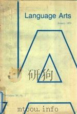 LANGUAGE ARTS VOLUME 56 NO.1   1979  PDF电子版封面     