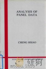 ANALYSIS OF PANEL DATA   1986  PDF电子版封面  052138933X  CHENG HSIAO 