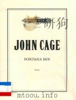 FONTANA MIX     PDF电子版封面    JOHN CAGE 