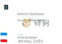 TORU TAKEMITSU AUS DEN SIEBEN TAGEN     PDF电子版封面    KARLHEUINZ STOCKHAUSEN 
