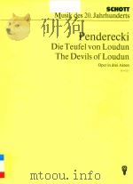 DIE TEUFEL VON LOUDUN THE DEVILS OF LOUDUN OPER IN DREI AKTEN ED 6225（ PDF版）