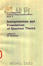 INTERPRETATIONS AND FOUNDATIONS OF QUANTUM THEORY PROCEEDINGS OF A CONFERENCE HOLD IN MARBURG 28-30（1981 PDF版）