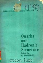 QUARKS AND HADRONIC STRUCTURE   1977  PDF电子版封面  0306381419  G.MORPURGO 