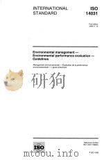 Environmental management-Environmental performance evaluation-Guidelines   1999  PDF电子版封面     