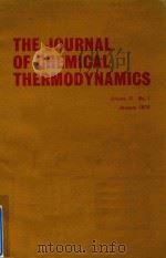 THE JOURNAL OF CHEMICAL THERMODYNAMICS VOLUME 11 NO.1（1979 PDF版）