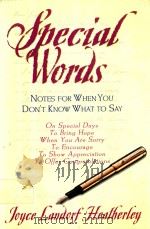 FPECIAL WORDS NOTES FOR WHEN YOU DON'T KNOW WHA TO SAY（1996 PDF版）