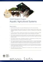 CGIAR RESEARCH PROGRAM AQUATIC AGRICULTURAL SYSTEMS     PDF电子版封面     