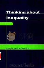 THINKING ABOUT INEQUALITY PERSONAL JUDGMENT AND INCOME DISTRIBUTIONS（1999 PDF版）