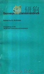 SURVEYS IN COMBINATORICS   1979  PDF电子版封面  0521228468  B.BOLLOBAS 