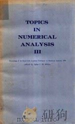 TOPICS IN NUMERICAL ANALYSIS III（1977 PDF版）