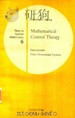 MATHEMATICAL CONTROL THEORYY DETERMINISTIC FINITE DIMENSIONAL SYSTEMS（1990 PDF版）