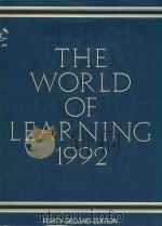 THE WORLD OF LEAMING 1992 FORTY SECOND EDITION   1991  PDF电子版封面  0946653682   