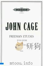 FRMAN ETUDES XVII-XXXII BOOKS 3&4 VIOLIN     PDF电子版封面    JOHN CAGE 