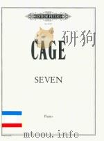 SEVEN PIANO     PDF电子版封面    CAGE 