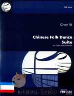 CHINESE FOLK DANCE SUITE FOR VIOLIN AND ORCHESTRA     PDF电子版封面    CHEN YI 