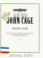 MUSIC FOR PARTS FOR VOICE AND INSTRUMENTS WITHOUT SCORE VIOLA     PDF电子版封面    JOHN CAGE 