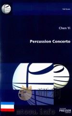 PERCUSSION CONCERTO     PDF电子版封面    CHEN YI 
