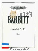 LAGNIAPPE PIANO     PDF电子版封面    BABBITT 