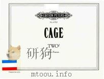 TWO TWO PIANOS     PDF电子版封面    CAGE 
