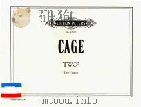 TWO2 TWO PIANOS     PDF电子版封面    CAGE 