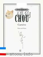 CURSIVE FLUTE AND PIANO     PDF电子版封面    CHOU 