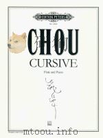 CURSIVE FIUTE AND PIANO     PDF电子版封面    CHOU 