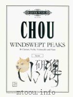 WINDSWEPT PEAKS BB CLARINET VIOLIN VIOLONCELLO AND PIANO     PDF电子版封面    CHOU 
