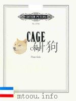 ONE PIANO SOLO     PDF电子版封面    CAGE 