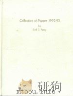 COLLECTION OF PAPERS 1992-1993     PDF电子版封面    SYD S.PENG 