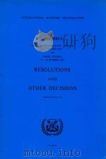 Resolutions and Other Decisions Resolutions 44-68   1984  PDF电子版封面     