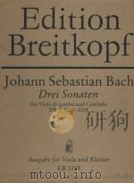Drei Sonaten   1950  PDF电子版封面     