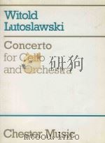 Concerto for Cello and Orchestra   1997  PDF电子版封面  0711963533   