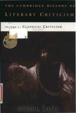 The Cambridge history of literary criticism Volume 1 Classical Criticism（1989 PDF版）