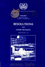 Resolutions and Other Decisions Resolutions 680-732   1992  PDF电子版封面  9280112813   