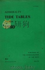 Admiralty Tide Tables Volume 2 1980 Atlantic and Indian Oceans Including Tidal Stream Tables Part 1（1979 PDF版）