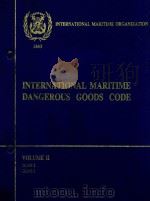 International Maritime Dangerous Goods Code Volume 2 Class 2 Class 3   1986  PDF电子版封面  9280112016   