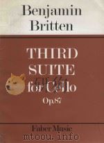 Third suite for cello Op.87（1974 PDF版）