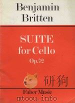 Suite for cello Op.72（1974 PDF版）