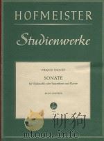 Sonate   1961  PDF电子版封面    Franz Danzi曲 