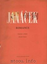 Romance: violino e Piano   1982  PDF电子版封面    L.Janacek曲 