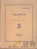 Aquarelles pour harpe   1967  PDF电子版封面    Roger Boutry曲 