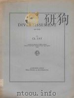 Divertissement pour harpe   1968  PDF电子版封面    Ch.Jay曲 