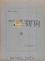 Highland's ballad   1967  PDF电子版封面    Henri Tomasi曲 