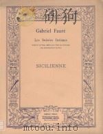 Sicilienne: Pour Violon ou violoncelle et Piano     PDF电子版封面    G.faure曲 