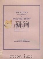 Six pieces pour harpe 4.Ballade   1917  PDF电子版封面    Jacques Ibert曲 