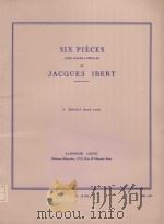 Six pieces pour harpe 5.Reflets dans l'eau   1917  PDF电子版封面    Jacques Ibert曲 