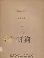 Aria   1931  PDF电子版封面    Jacques Ibert曲 