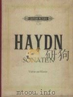 Sonaten   1946  PDF电子版封面    Joseph Haydn曲 
