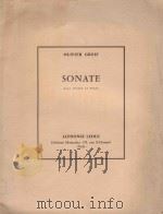 Sonate pour violon et piano（1968 PDF版）