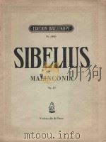 Malinconia op.20   1911  PDF电子版封面    Jean Sibelius曲 
